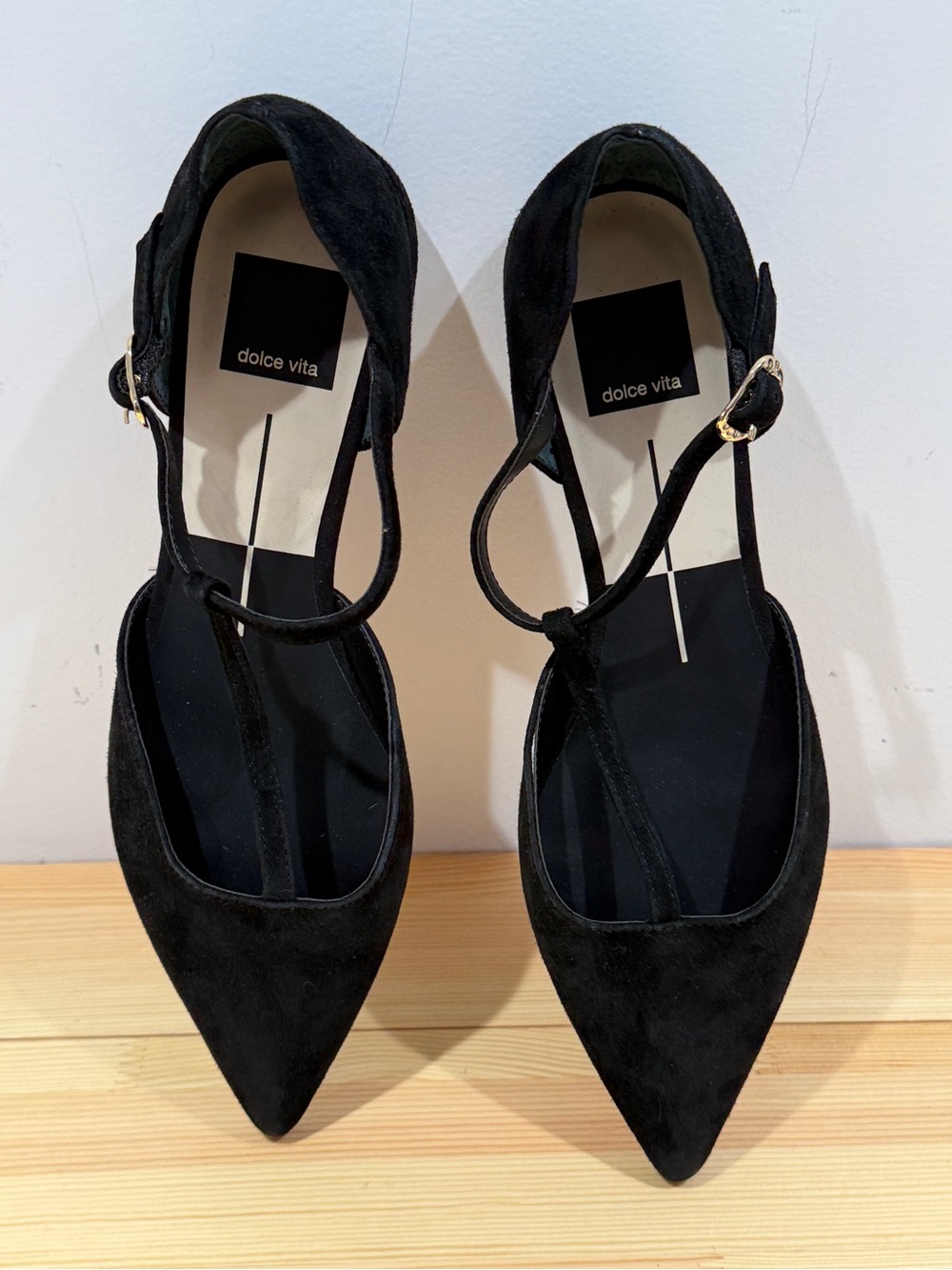 Dolce Vita Peaty T-Strap Pointed Toe Flats - Size 7 - NWOB - Picture 10 of 16